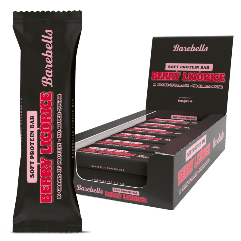 Barebells Soft Protein Bar - Berry Licorice (12x 55g)