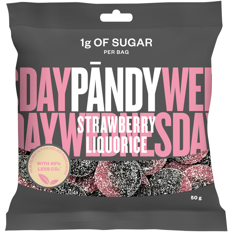 PANDY CANDY - Strawberry Liquorice By Klara (14x50g)