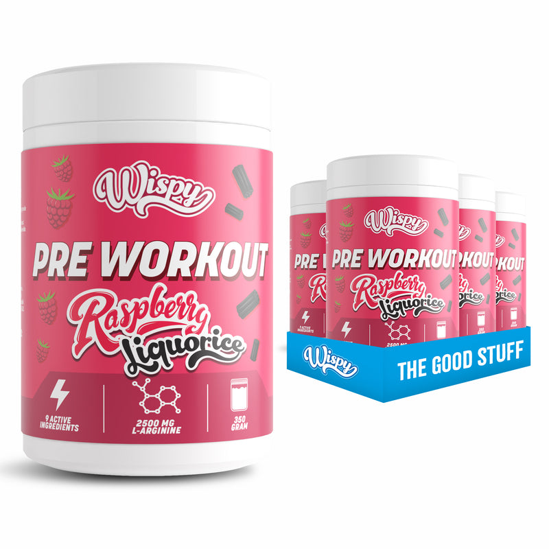 Wispy Pre Workout - Raspberry Liquorice (6x 350g)