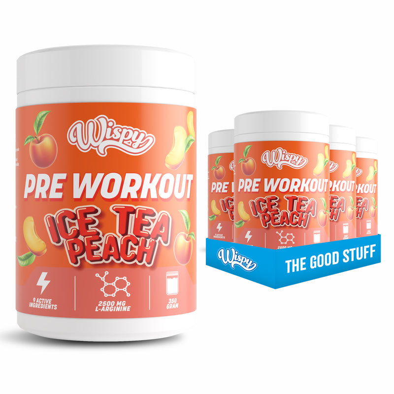 Wispy Pre Workout - Ice Tea Peach (6x 350g)