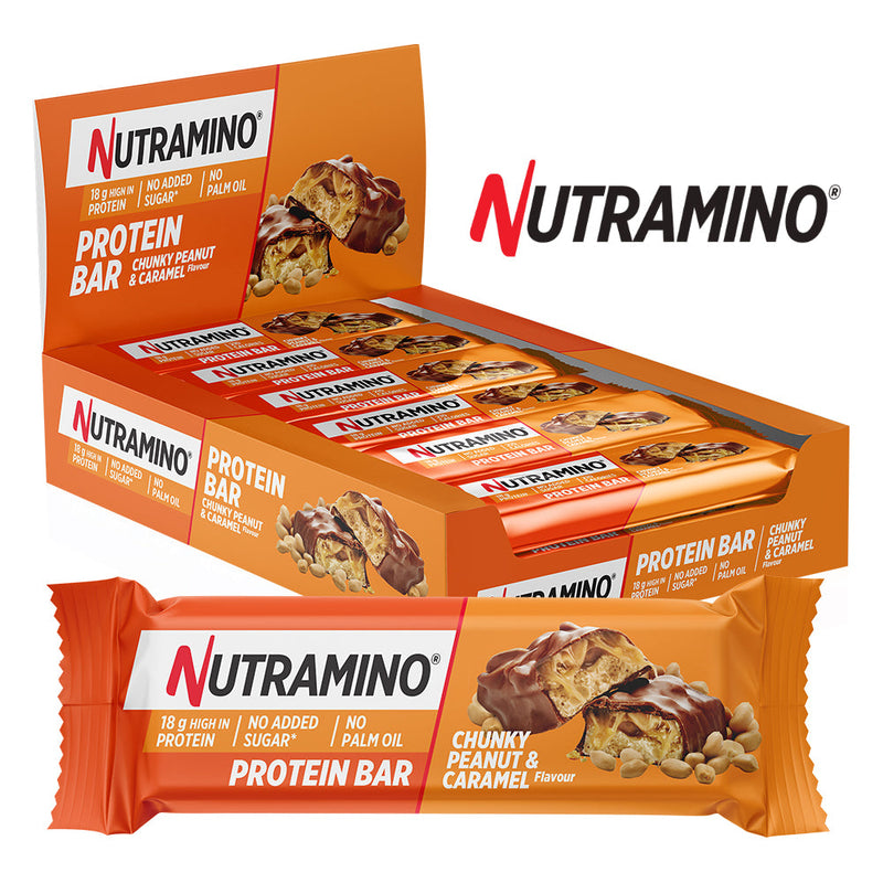 Nutramino Protein Bar - Chunky Peanut & Caramel (12x55g)