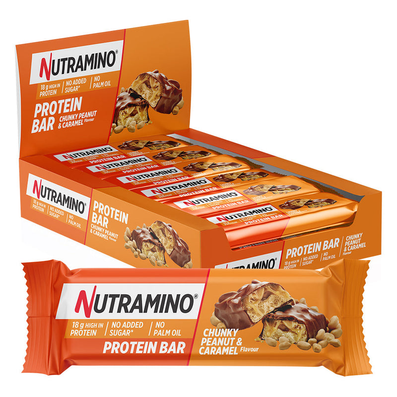 Nutramino Protein Bar - Chunky Peanut & Caramel (12x55g)